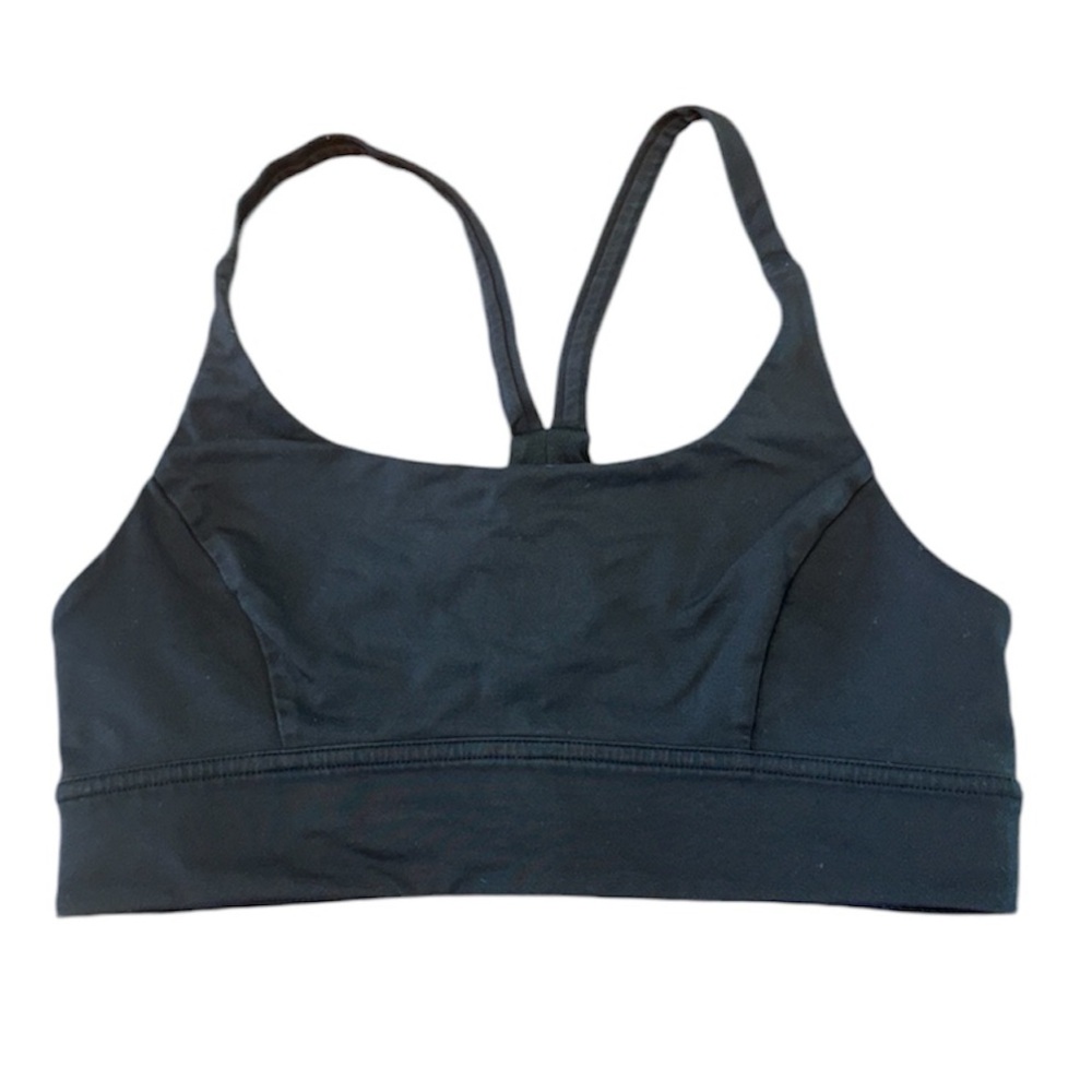 Lululemon Womens Size 6 Train Times Bra in Black Sports Bra With Mesh